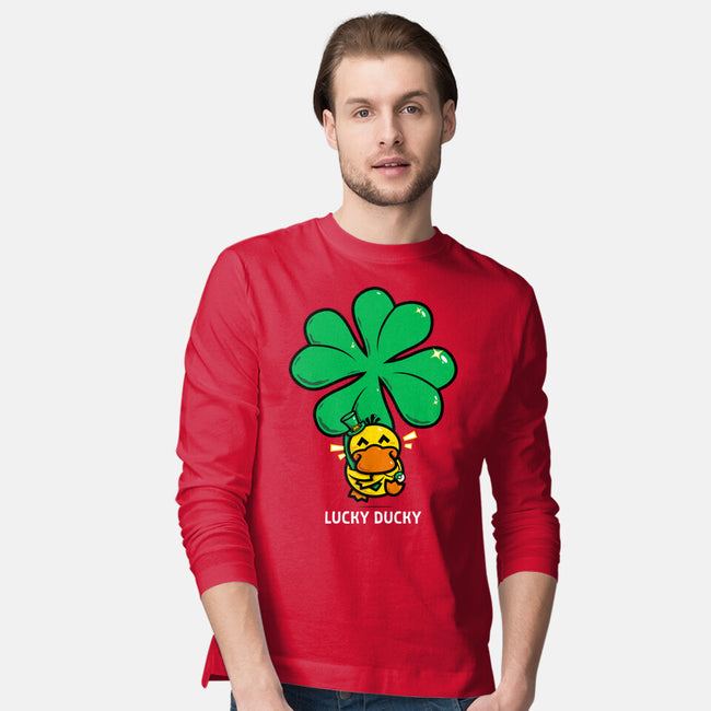 Lucky Ducky-Mens-Long Sleeved-Tee-krisren28