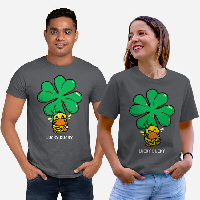 Lucky Ducky-Unisex-Basic-Tee-krisren28