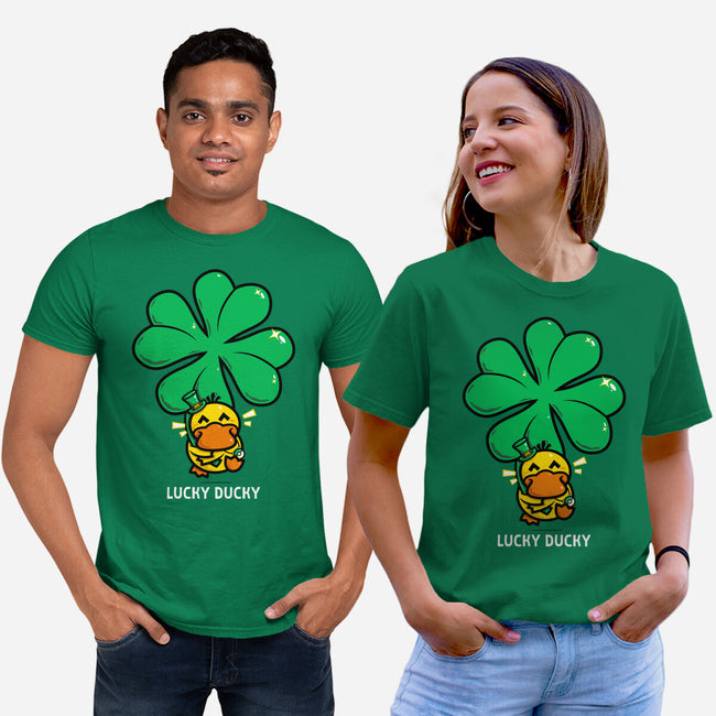 Lucky Ducky-Unisex-Basic-Tee-krisren28