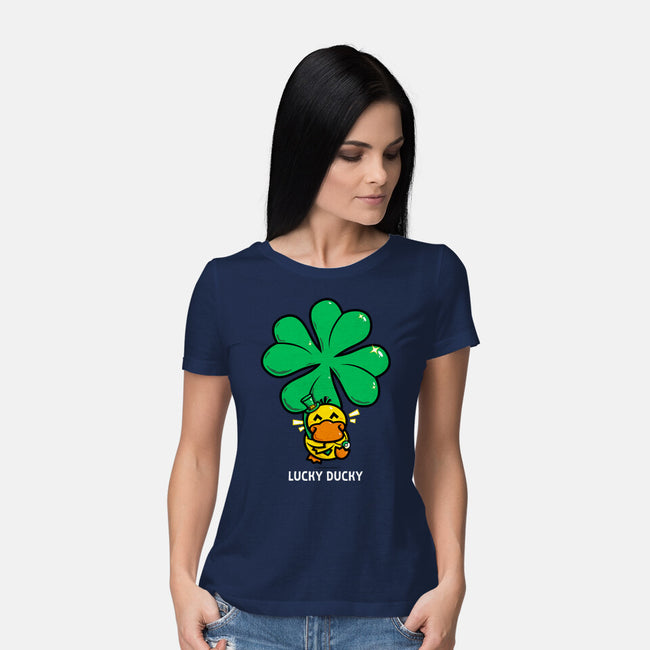 Lucky Ducky-Womens-Basic-Tee-krisren28