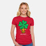 Lucky Ducky-Womens-Fitted-Tee-krisren28