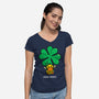 Lucky Ducky-Womens-V-Neck-Tee-krisren28