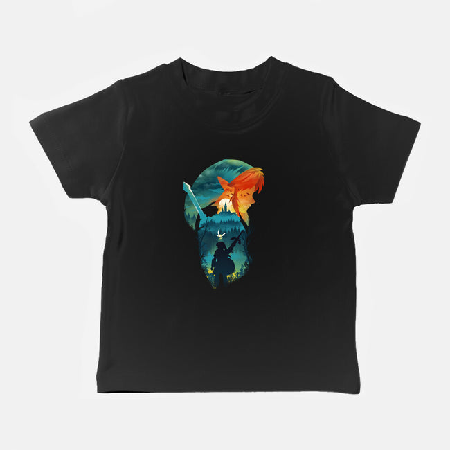 Hyrule Hero-Baby-Basic-Tee-dandingeroz