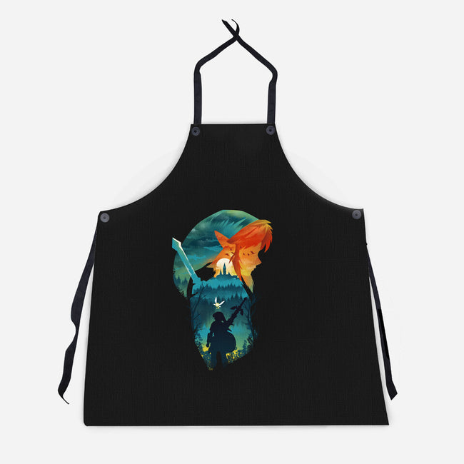 Hyrule Hero-Unisex-Kitchen-Apron-dandingeroz
