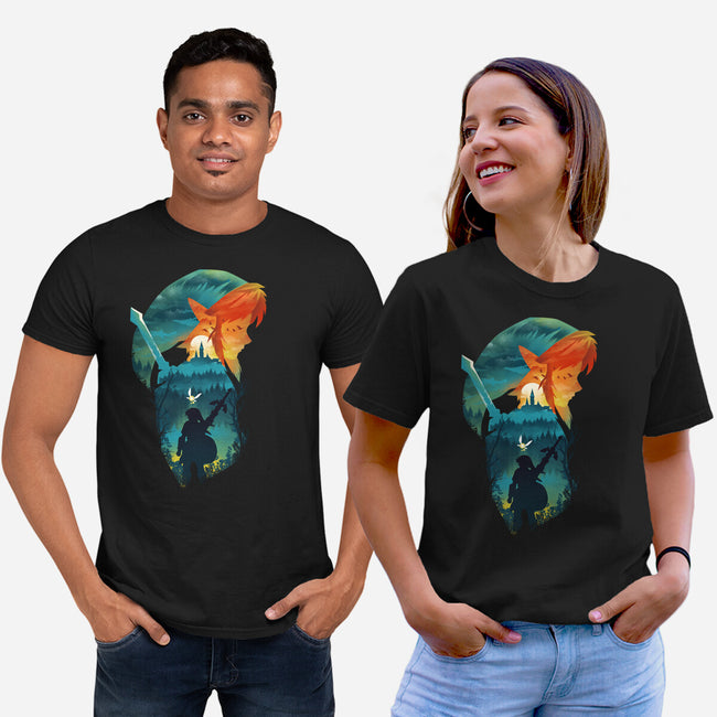 Hyrule Hero-Unisex-Basic-Tee-dandingeroz