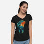 Hyrule Hero-Womens-V-Neck-Tee-dandingeroz