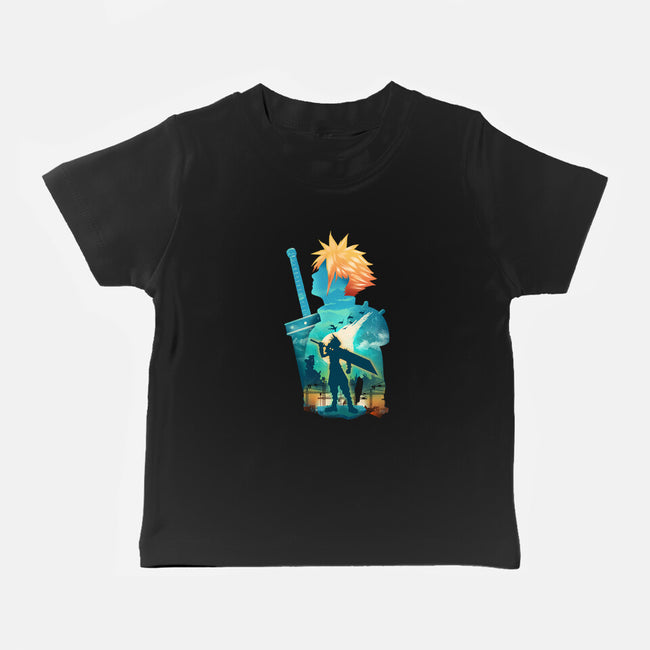 Buster Sword Hero-Baby-Basic-Tee-dandingeroz