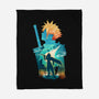 Buster Sword Hero-None-Fleece-Blanket-dandingeroz