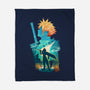 Buster Sword Hero-None-Fleece-Blanket-dandingeroz