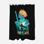 Buster Sword Hero-None-Polyester-Shower Curtain-dandingeroz