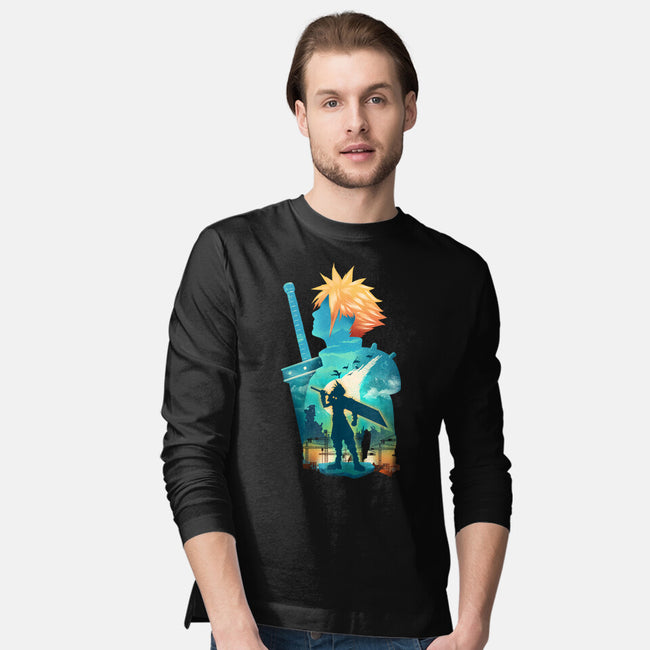 Buster Sword Hero-Mens-Long Sleeved-Tee-dandingeroz