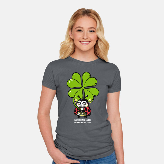 Carrying Luck-Womens-Fitted-Tee-krisren28