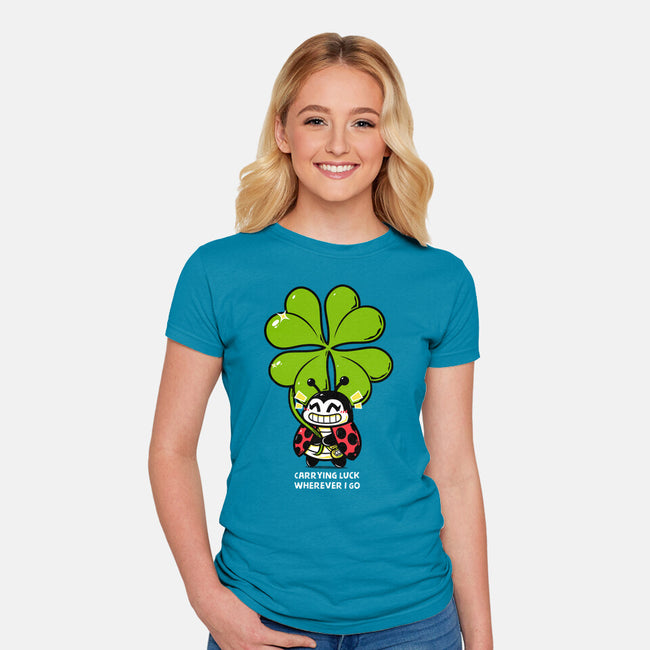 Carrying Luck-Womens-Fitted-Tee-krisren28
