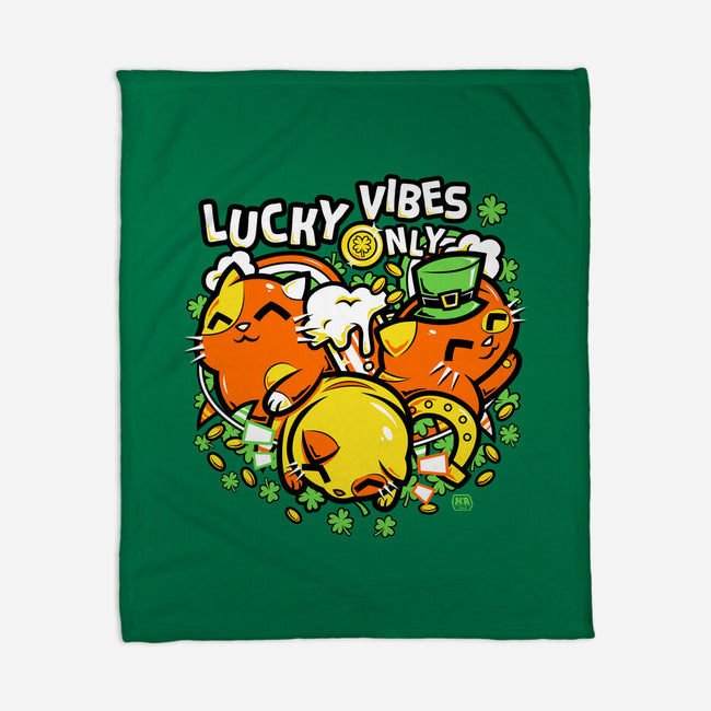Lucky Vibes Only-None-Fleece-Blanket-krisren28