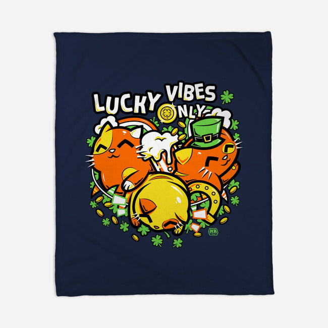 Lucky Vibes Only-None-Fleece-Blanket-krisren28