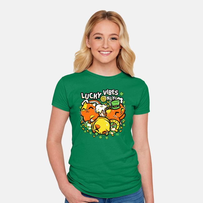 Lucky Vibes Only-Womens-Fitted-Tee-krisren28