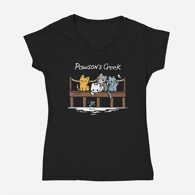 Pawson's Creek-Womens-V-Neck-Tee-Vallina84