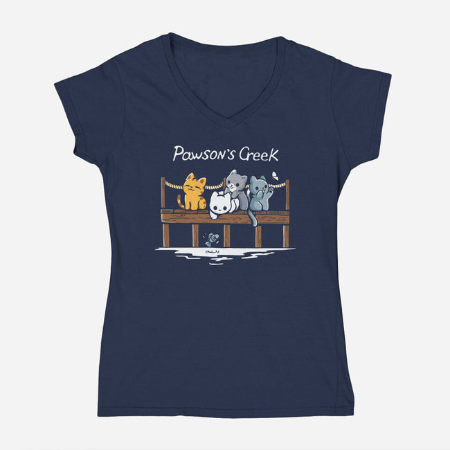 Pawson's Creek-Womens-V-Neck-Tee-Vallina84