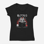 Kitten Murder-Womens-V-Neck-Tee-Vallina84