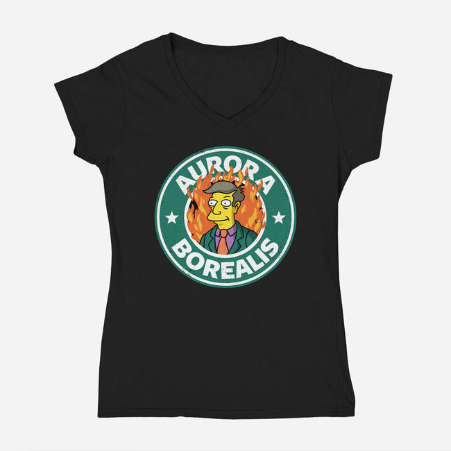 Skinnerbucks-Womens-V-Neck-Tee-Barbadifuoco