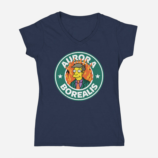 Skinnerbucks-Womens-V-Neck-Tee-Barbadifuoco