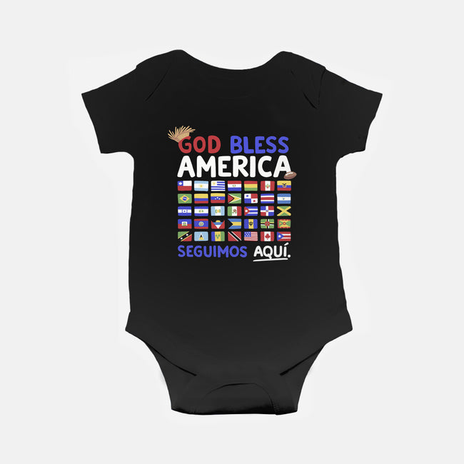 God Bless America-Baby-Basic-Onesie-Geekydog