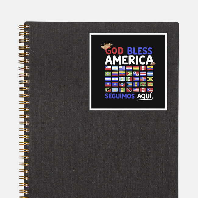 God Bless America-None-Glossy-Sticker-Geekydog