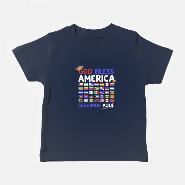 God Bless America-Baby-Basic-Tee-Geekydog