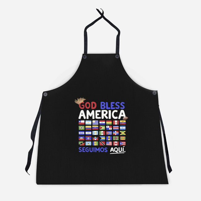 God Bless America-Unisex-Kitchen-Apron-Geekydog