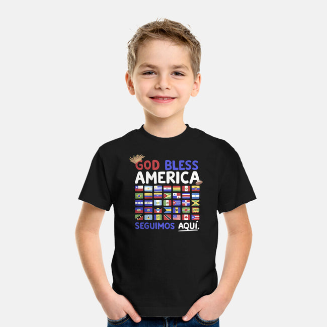 God Bless America-Youth-Basic-Tee-Geekydog