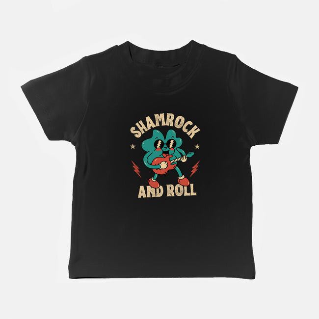 Shamrock And Roll-Baby-Basic-Tee-brunopires