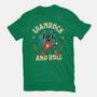 Shamrock And Roll-Womens-Basic-Tee-brunopires
