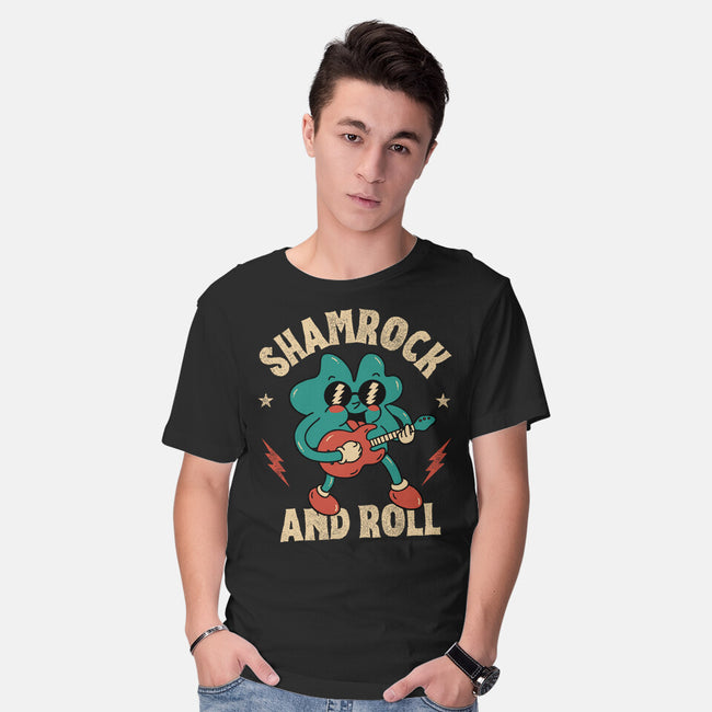 Shamrock And Roll-Mens-Basic-Tee-brunopires