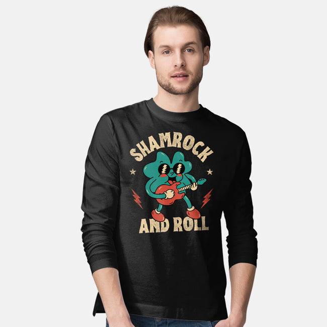 Shamrock And Roll-Mens-Long Sleeved-Tee-brunopires