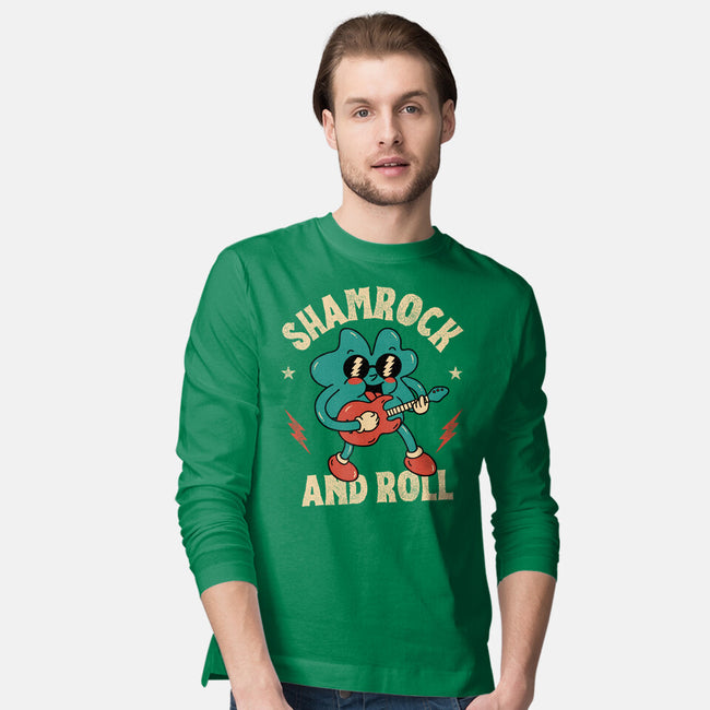 Shamrock And Roll-Mens-Long Sleeved-Tee-brunopires