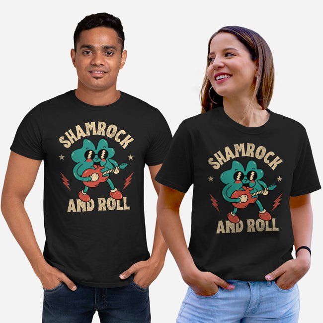 Shamrock And Roll-Unisex-Basic-Tee-brunopires
