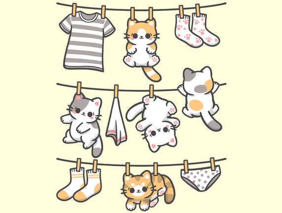 Kitten Laundry Day