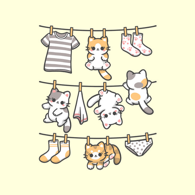 Kitten Laundry Day-Unisex-Kitchen-Apron-NemiMakeit