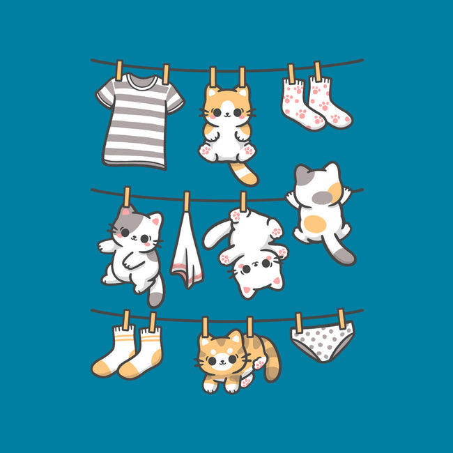 Kitten Laundry Day-None-Polyester-Shower Curtain-NemiMakeit