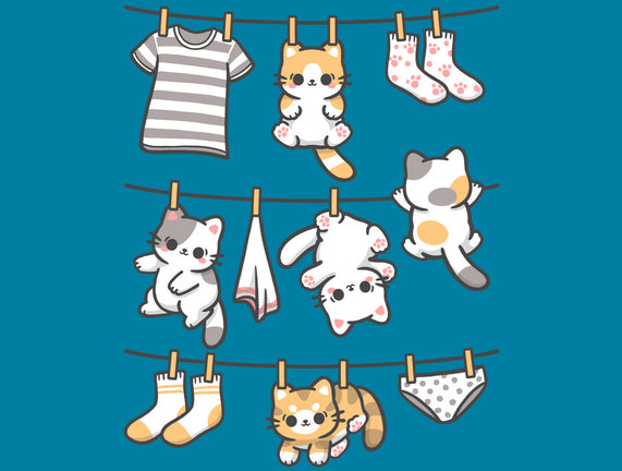 Kitten Laundry Day