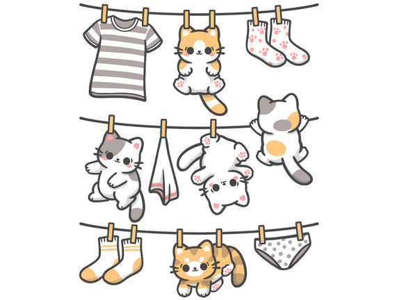 Kitten Laundry Day