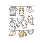 Kitten Laundry Day-None-Drawstring-Bag-NemiMakeit