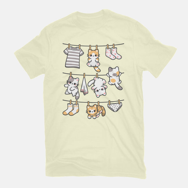 Kitten Laundry Day-Mens-Premium-Tee-NemiMakeit