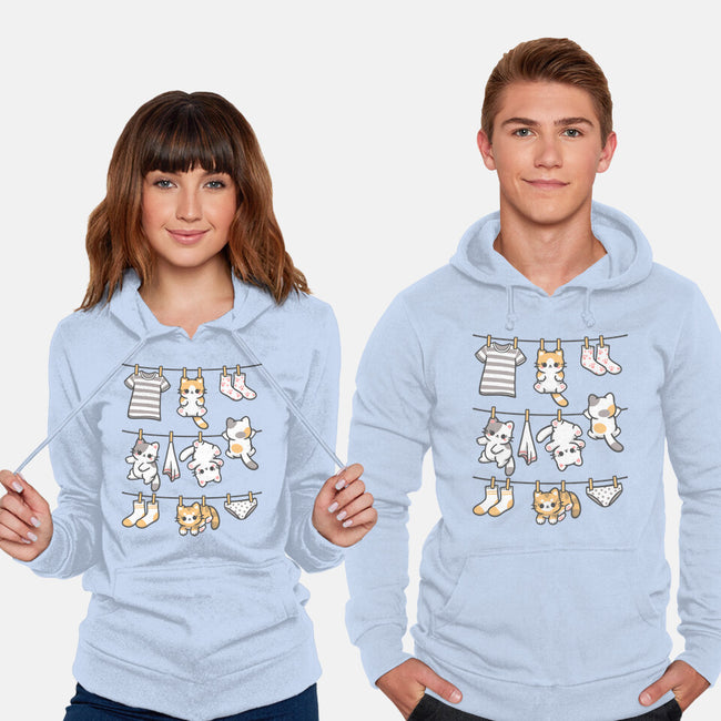 Kitten Laundry Day-Unisex-Pullover-Sweatshirt-NemiMakeit