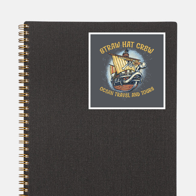 Ocean Travel And Tours-None-Glossy-Sticker-glitchygorilla