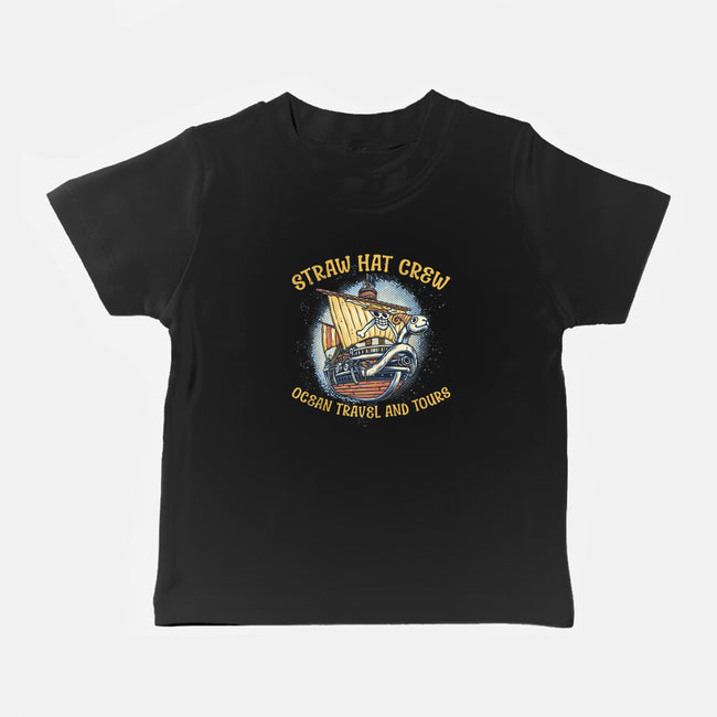 Ocean Travel And Tours-Baby-Basic-Tee-glitchygorilla