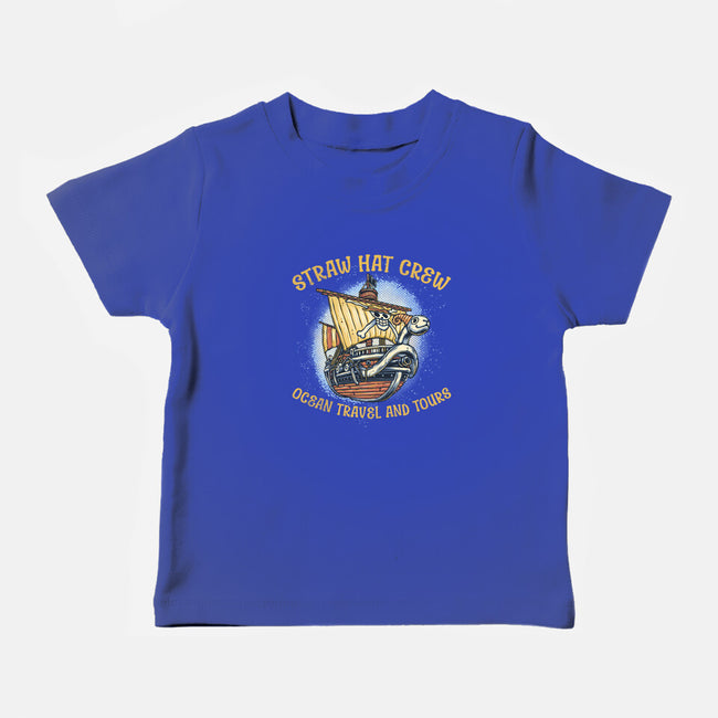 Ocean Travel And Tours-Baby-Basic-Tee-glitchygorilla