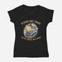 Ocean Travel And Tours-Womens-V-Neck-Tee-glitchygorilla