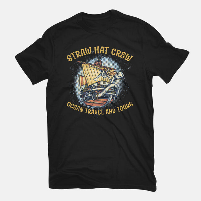 Ocean Travel And Tours-Youth-Basic-Tee-glitchygorilla
