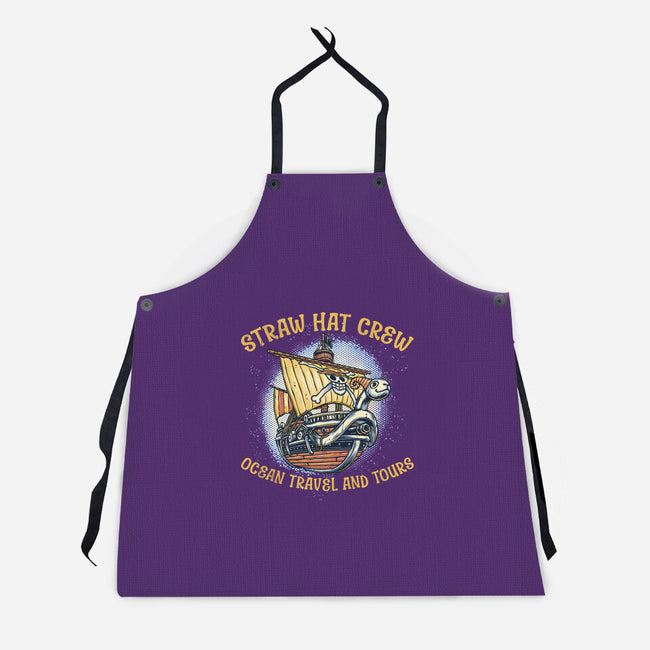 Ocean Travel And Tours-Unisex-Kitchen-Apron-glitchygorilla